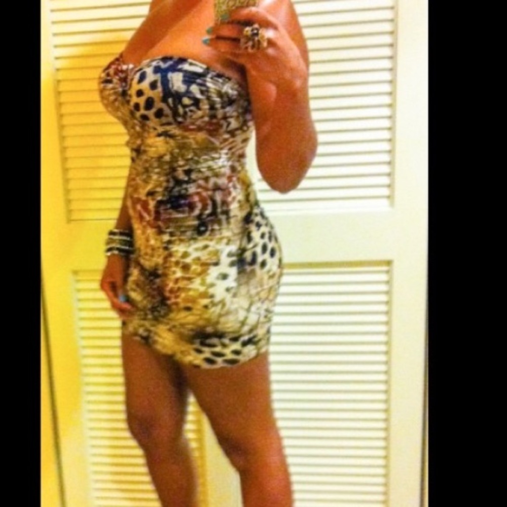 Animal print dress